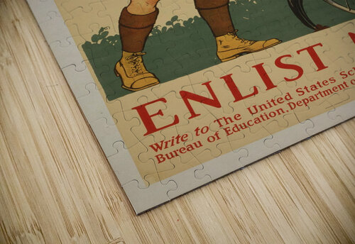 Join the United States School Garden Army VINTAGE POSTER puzzle