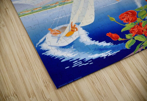 Original Vintage Poster For Geneva Switzerland VINTAGE POSTER puzzle