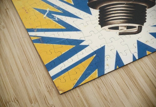 Vintage Bosch Spark Plug Automobile VINTAGE POSTER puzzle