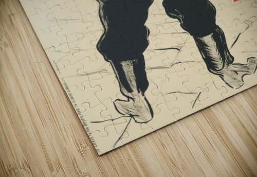 Bruant au Mirliton, Henri de Toulouse-Lautrec black boots VINTAGE POSTER puzzle
