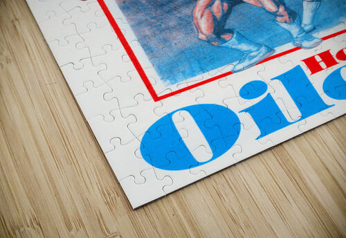 1983 Houston Oilers Building Up Poster Row One Brand puzzle