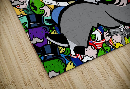 All Mr Monopoly Kaktus Art puzzle