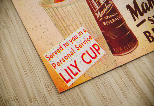 1946 Manhattan Beverage Advertisement Poster Row One Brand puzzle
