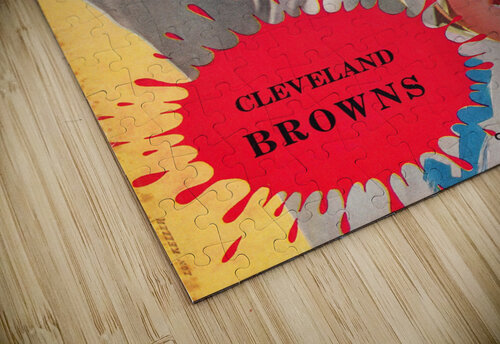 1950 Chicago Cardinals vs. Cleveland Browns Football Program Cover Art Row One Brand puzzle