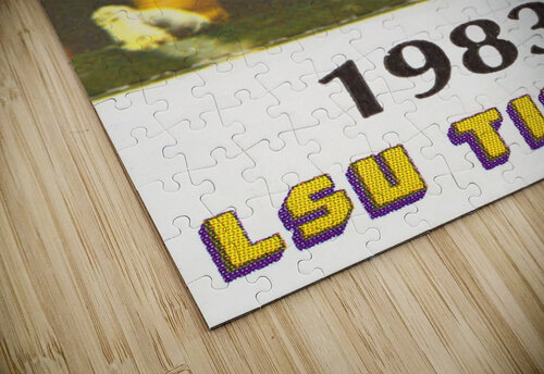 1983 LSU Football Ticket Remix Art Row One Brand puzzle