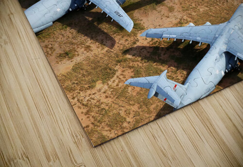 Retired Military C-5 Galaxy Airplanes Evan Petty Photography puzzle