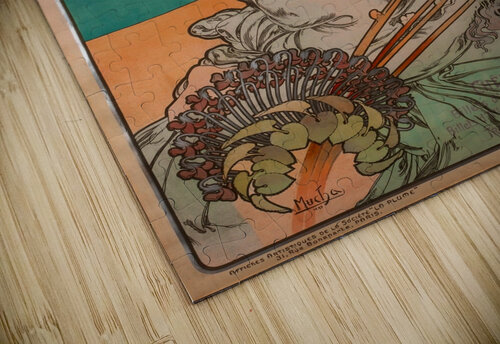 Monaco by Alphonse Mucha VINTAGE POSTER puzzle
