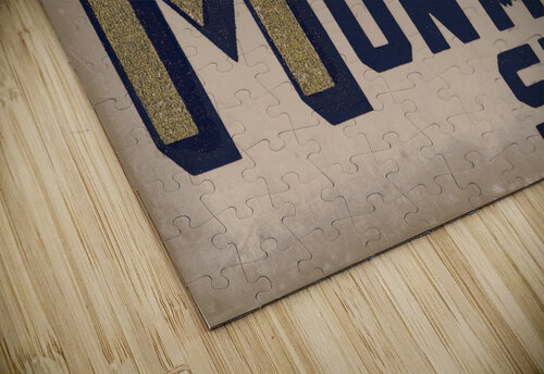 Vintage Montana State Bobcat Art Row One Brand puzzle