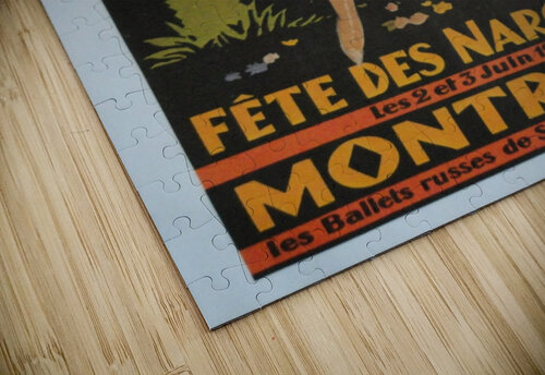 Vintage Dance Poster Fete Des Narcisses VINTAGE POSTER puzzle