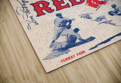 1950 Boston Red Sox Score Book Canvas Art Row One Brand puzzle