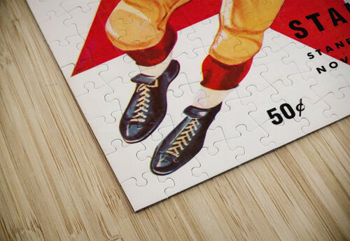 1958 Stanford vs. USC Football Program Cover Art Row One Brand puzzle