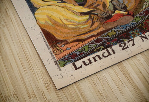 Aux Trois Quartiers Advertising Poster VINTAGE POSTER puzzle