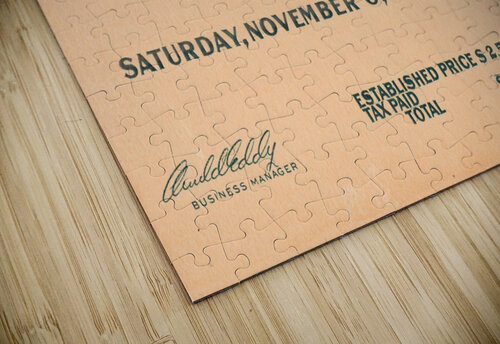 1937 USC Trojans vs. Stanford Indians Row One Brand puzzle