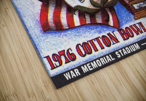 1976 Arkansas Razorbacks Ticket Stub Art Row One Brand puzzle