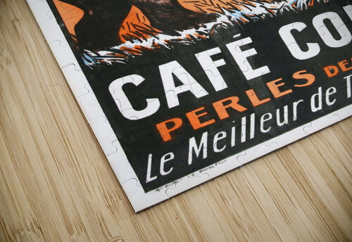 Cafe Collas Perles des Indes vintage poster VINTAGE POSTER puzzle
