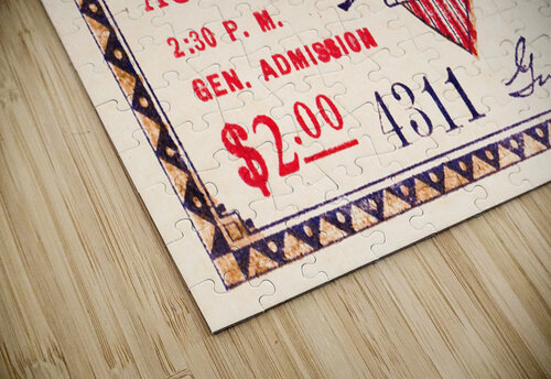 1932 Olympics Track Ticket Stub Row One Brand puzzle