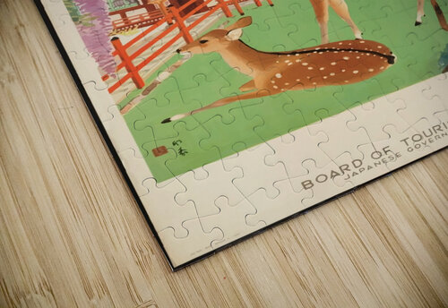 Vintage Travel Poster in 1930 for Japan VINTAGE POSTER puzzle