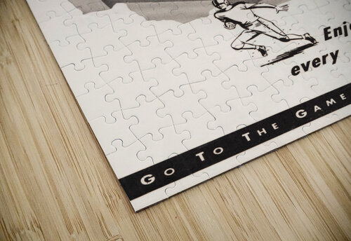 1953 Humble Oil Southwest Conference Football Poster Row One Brand puzzle