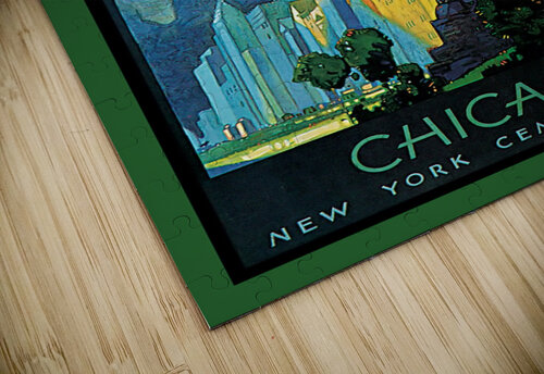 Chicago vintage poster VINTAGE POSTER puzzle