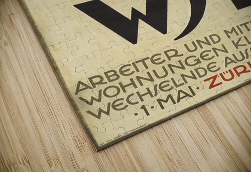 Schweizer Werkbund Ausstellung Original Poster VINTAGE POSTER puzzle