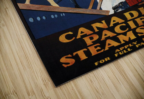 Canadian Pacific Steamships Vintage Travel Poster VINTAGE POSTER puzzle