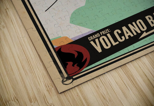 Visit Exotic Cinnabar Island VINTAGE POSTER puzzle