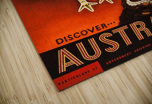 Discover Australia Travel Poster VINTAGE POSTER puzzle