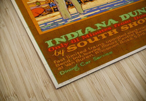 1927 Indiana Dunes poster by Leslie Ragan VINTAGE POSTER puzzle