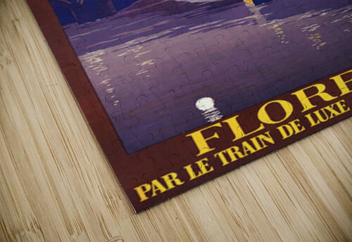 Florence Travel Poster VINTAGE POSTER puzzle