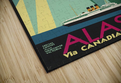 Alaska via Canadian Pacific VINTAGE POSTER puzzle
