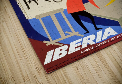 Iberia Airlines Travel Poster VINTAGE POSTER puzzle