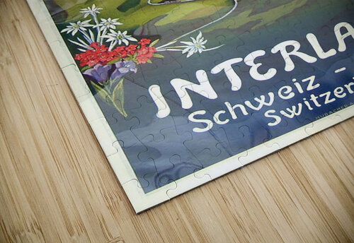 Swiss Railways travel poster VINTAGE POSTER puzzle