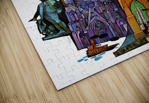 Fly TWA New York travel poster VINTAGE POSTER puzzle