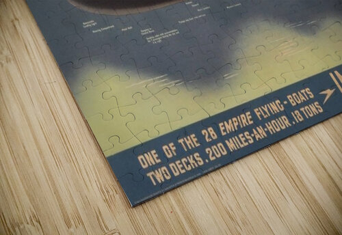 Original Vintage Travel Advertising Poster for Imperial Airways Empire VINTAGE POSTER puzzle