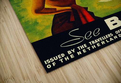 See Bali Girl travel poster VINTAGE POSTER puzzle
