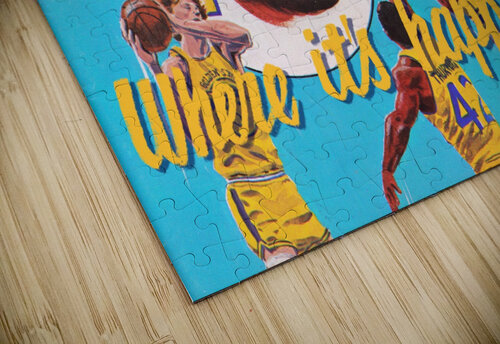 1974 Golden State Warriors Retro Remix Art Row One Brand puzzle