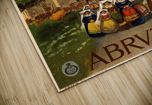 Abruzzo, travel poster for Enit VINTAGE POSTER puzzle