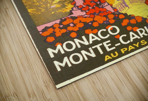 Monaco Monte Carlo 1920 vintage poster VINTAGE POSTER puzzle