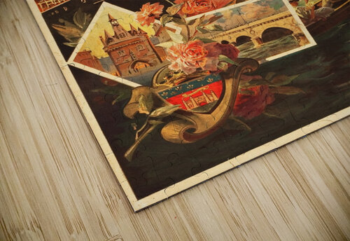 Vintage Poster for Bordeaux International Maritime Exposition 1907 VINTAGE POSTER puzzle