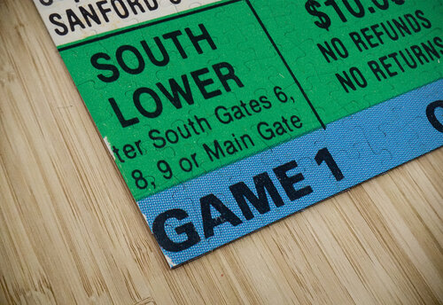 1981 Georgia vs. Tennessee Football Ticket Stub Art Row One Brand puzzle