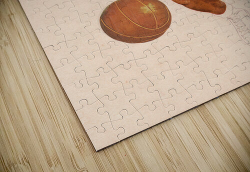 1960 Vintage Basketball Player Art Row One Brand puzzle