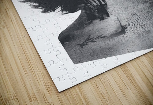 Double Exposure of Stairs and a Young Woman YV puzzle