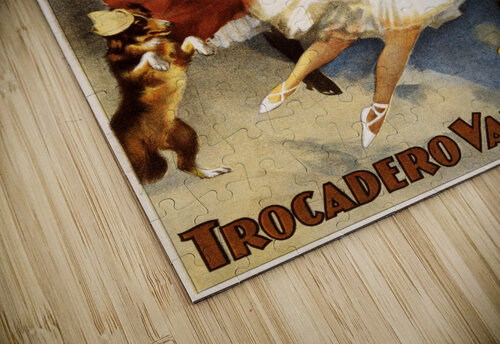 The Sandow Trocadero Vaudevilles Theater Ad Poster 1894 VINTAGE POSTER puzzle
