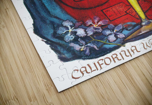 Champagne from California Wine Land of America VINTAGE POSTER puzzle