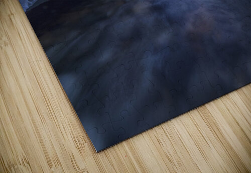 Motion blur of Wheaton River in winter; Yukon, Canada PacificStock puzzle