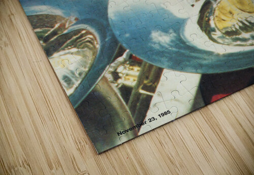 1985 Oklahoma vs. Nebraska Football Program Cover Art Row One Brand puzzle