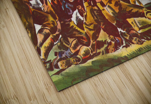 1934 Vintage Football Gameday Art by Richard Stevens  Row One Brand puzzle