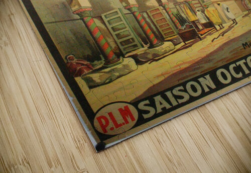 Tunis La Blanche vintage travel poster VINTAGE POSTER puzzle