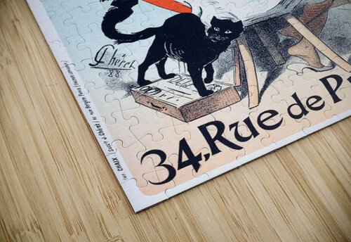 Original Vintage poster for an exhibition of paintings and drawings by Adolphe Willette VINTAGE POSTER puzzle