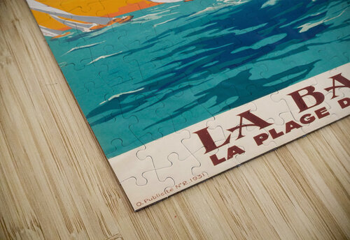La Baule La Plage du Soleil vintage poster VINTAGE POSTER puzzle